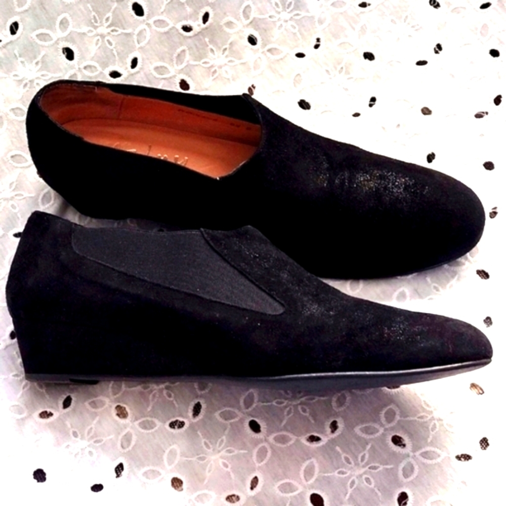 French Sole FY/NY Low Profile Wedge Booties Size 8.5